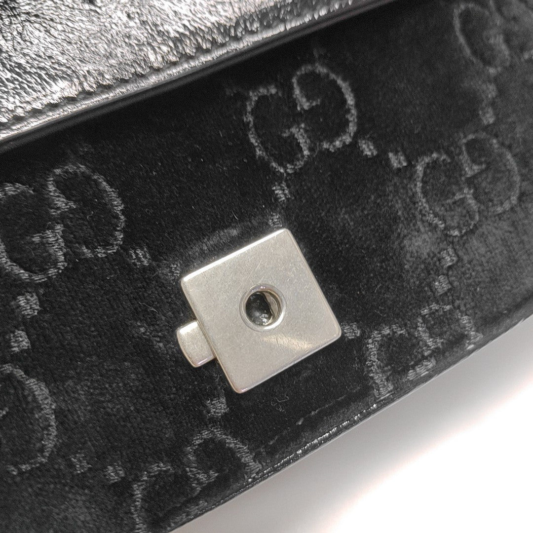 Dionysus Small Monogram Velvet Black