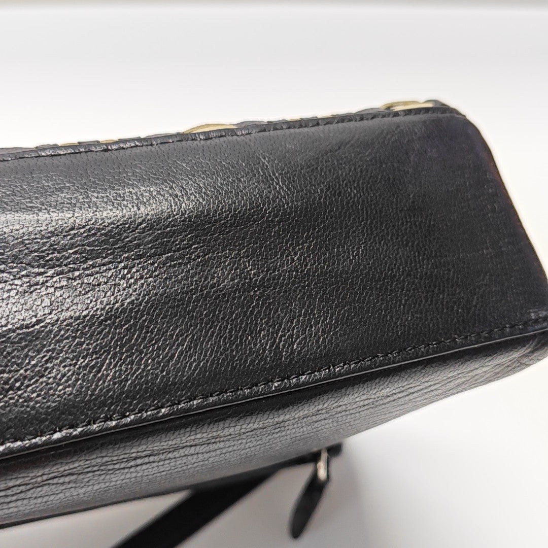 Calfskin Shoulder Bag Black