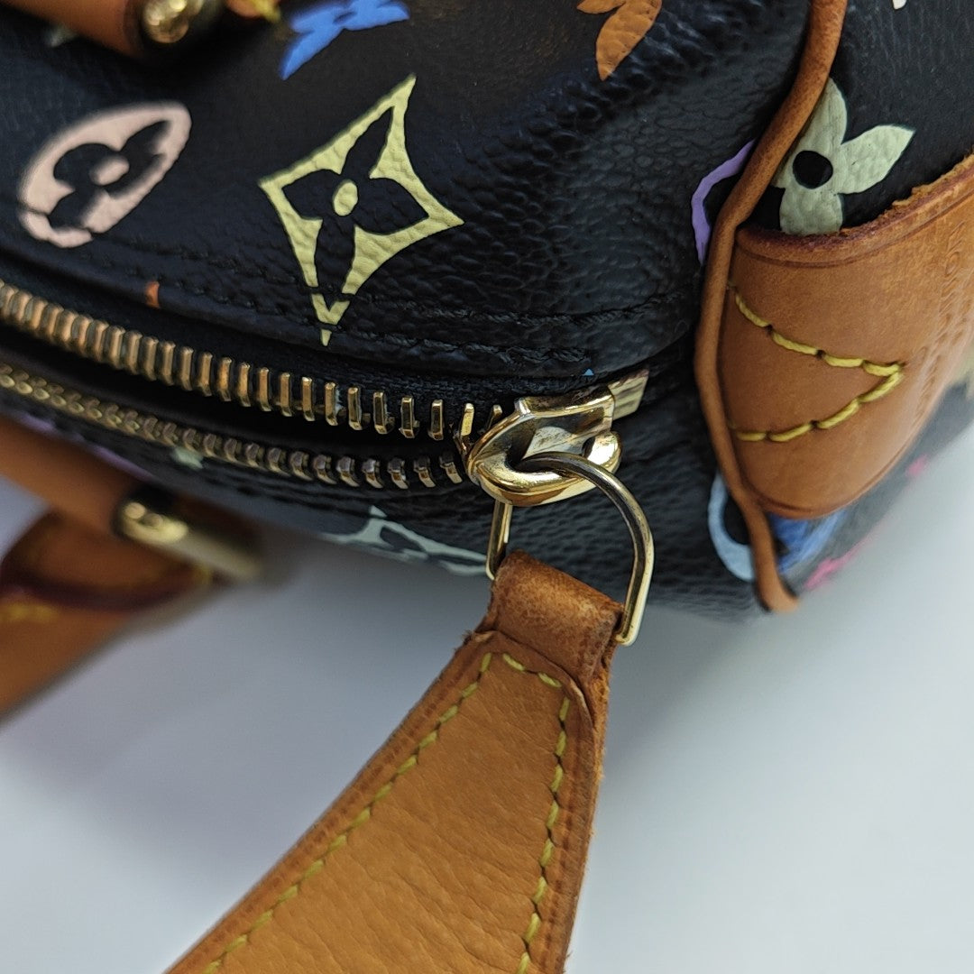 LV × TM SPEEDY 30 Monogram Coated Canvas Black