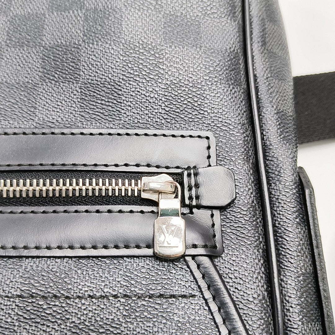 DANIEL Damier Graphite Coated Canvas Gray