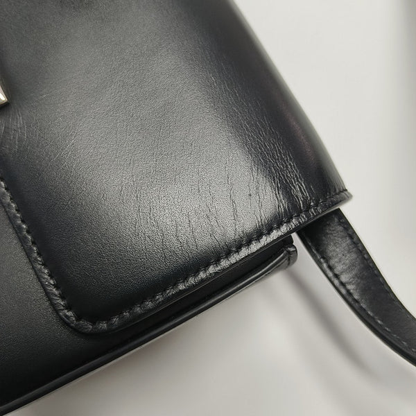Calfskin Shoulder Bag Black