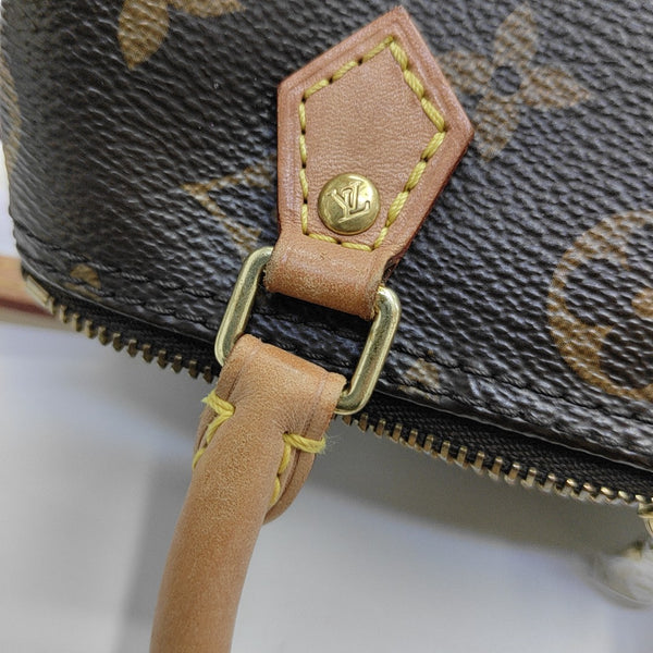 SPEEDY Nano Monogram Coated Canvas Brown