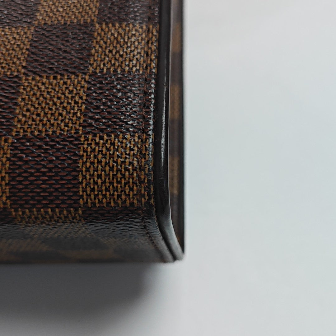 TRIBECA Damier Ebene Coated Canvas Brown