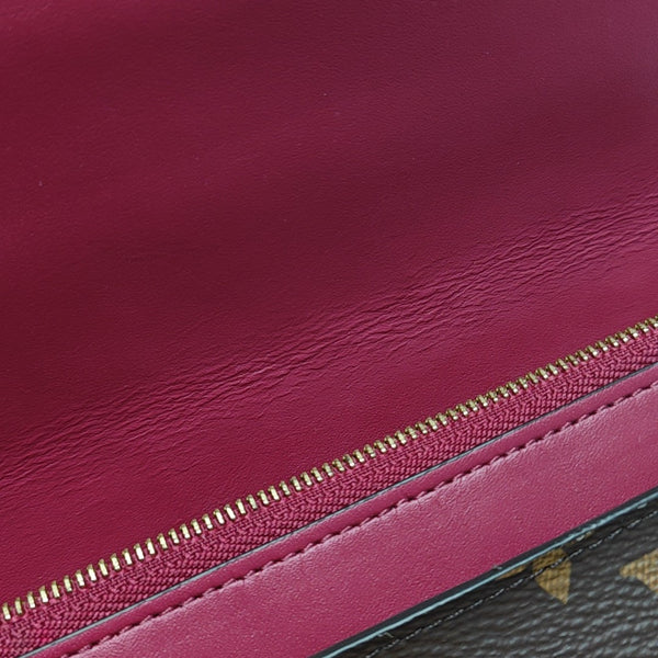 FLORE Monogram Coated Canvas Brown