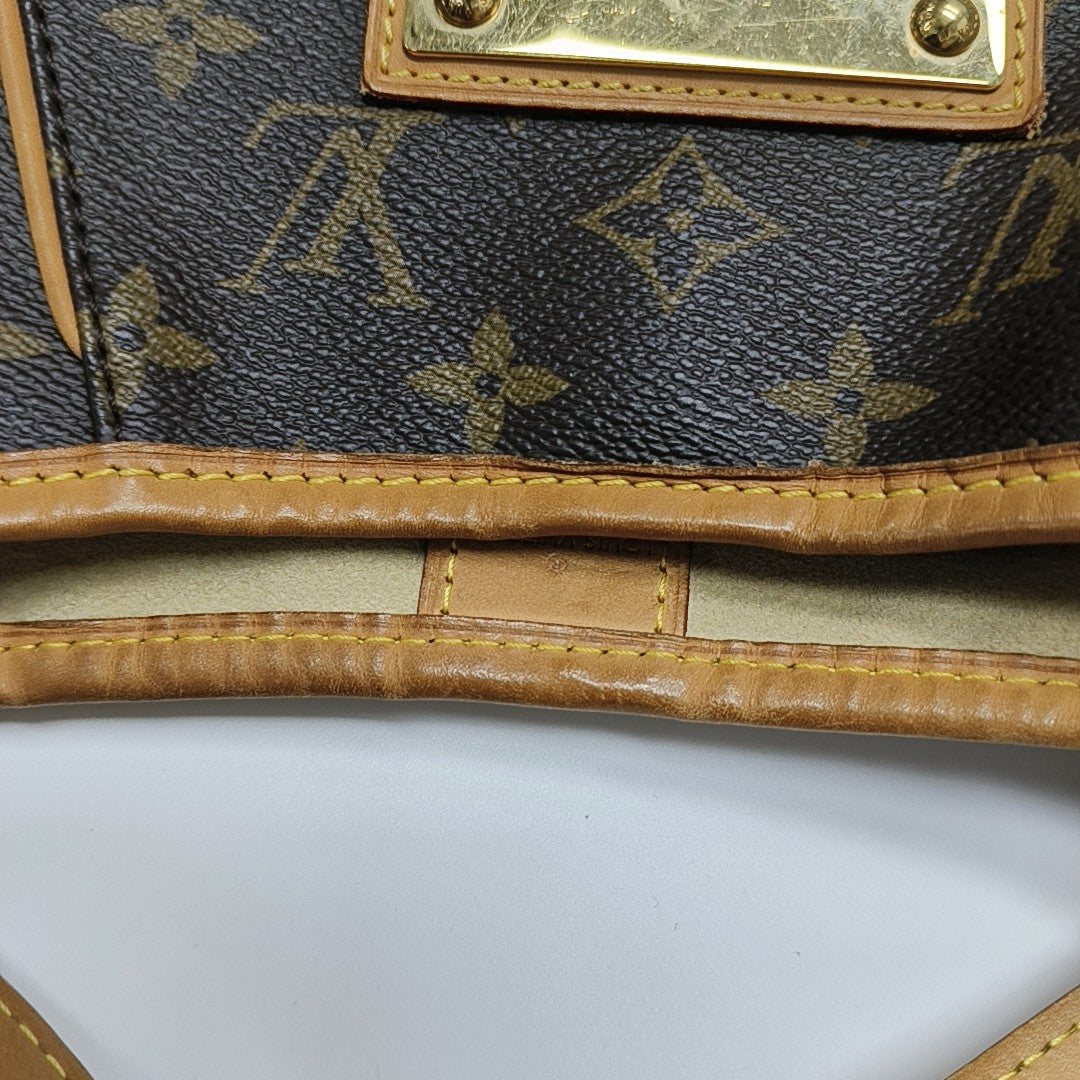 GALLIERA PM Monogram Coated Canvas Brown