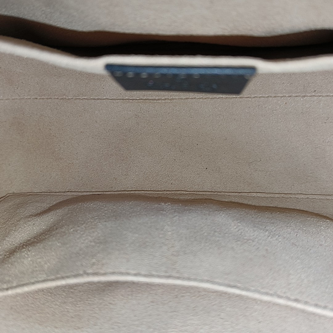 Padlock Small Monogram Coated Canvas Beige