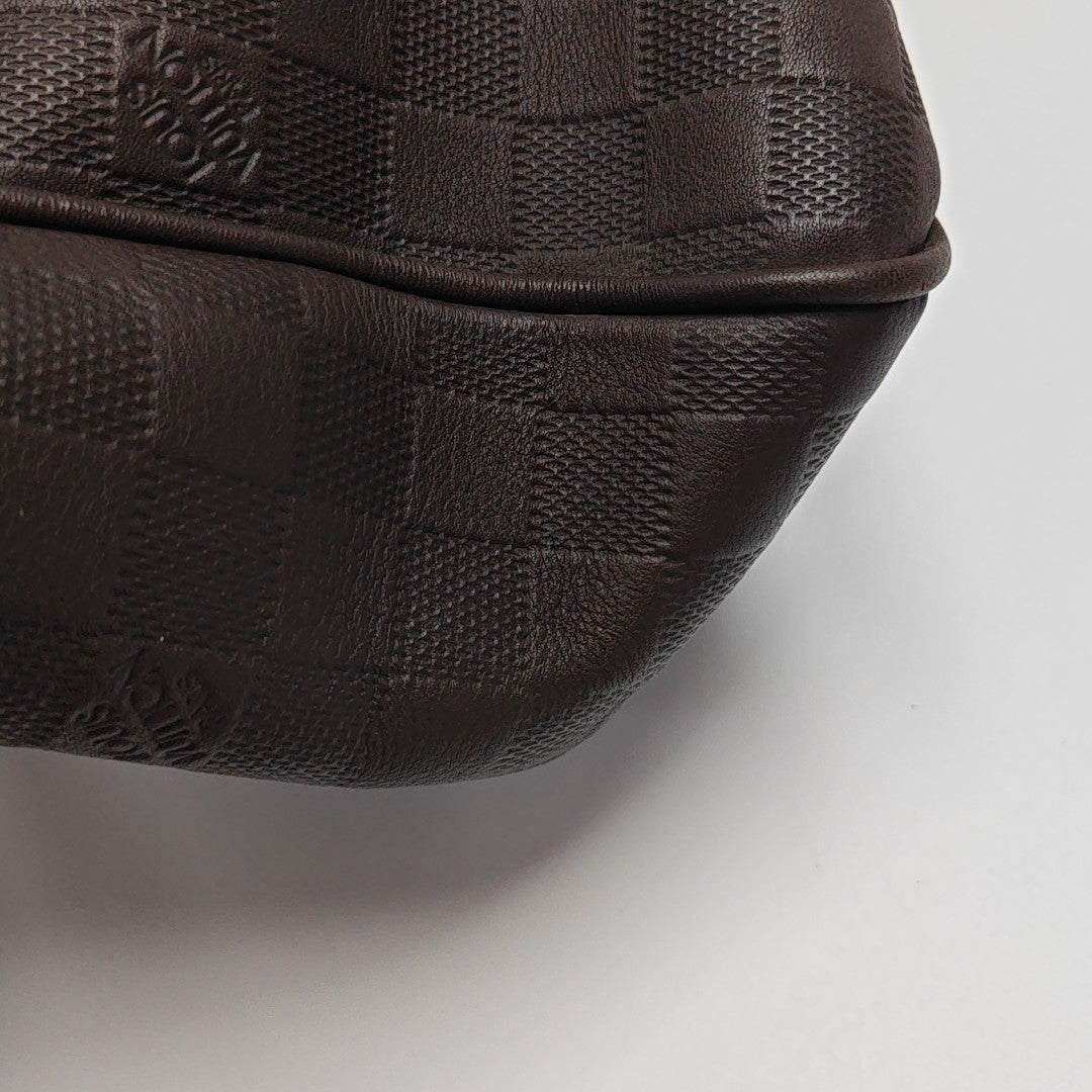 TADAO PM Damier Ebene Calfskin Brown