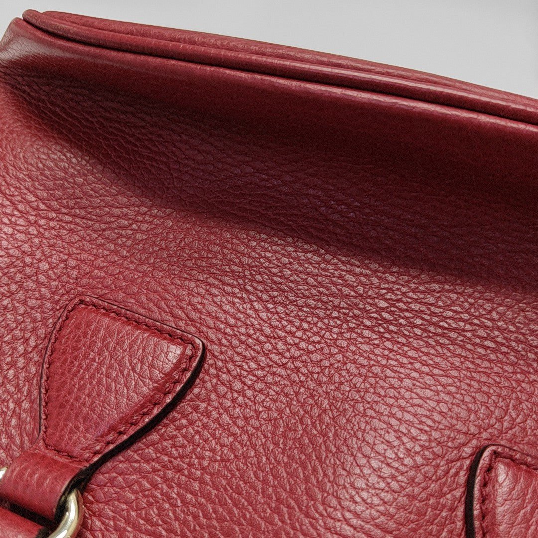 Dome Calfskin Red