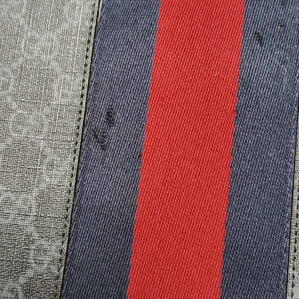 GG Supreme Monogram Coated Canvas Gray