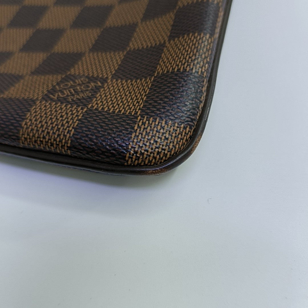 BROOKLYN Damier Ebene Coated Canvas Brown
