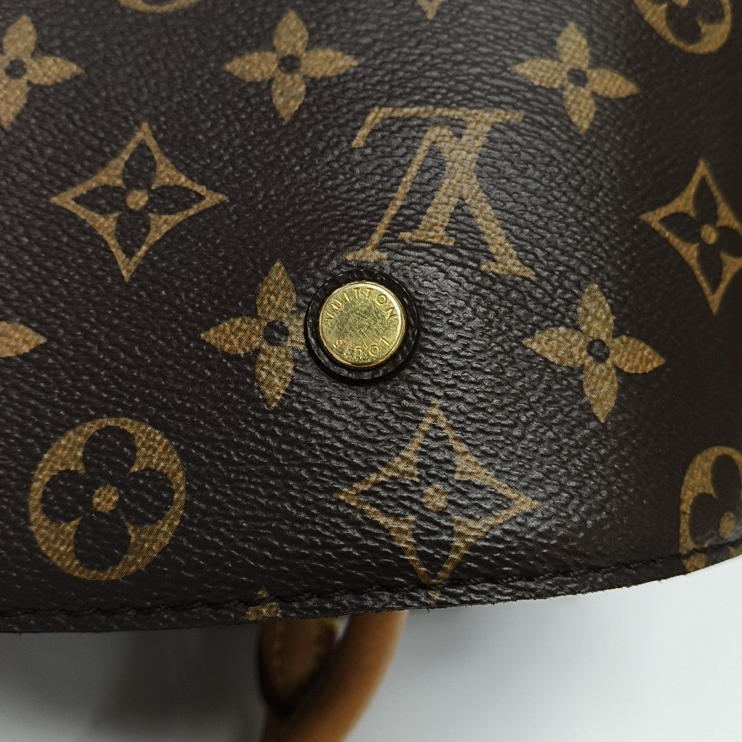 MONTAIGNE Monogram Coated Canvas Brown