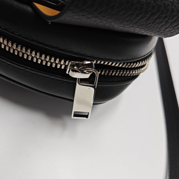 Calfskin Shoulder Bag Mini Brown