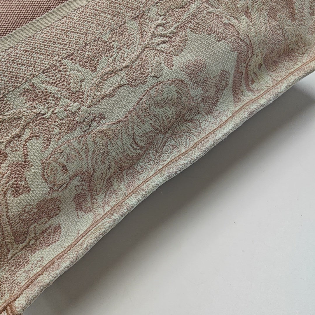 Book Tote Large Fabric Pink