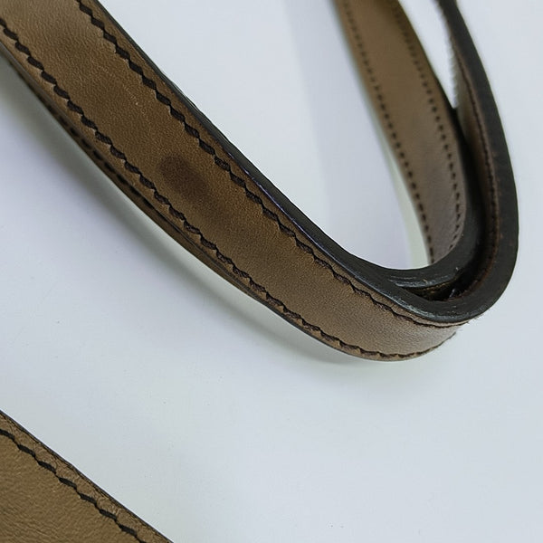 Monogram Canvas Shoulder Bag Brown