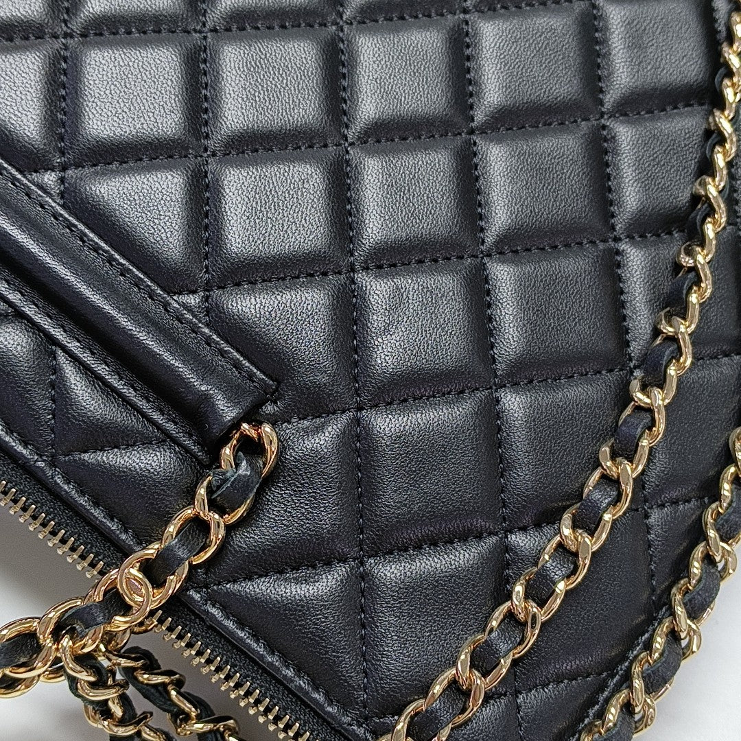 Quilted Lambskin Black