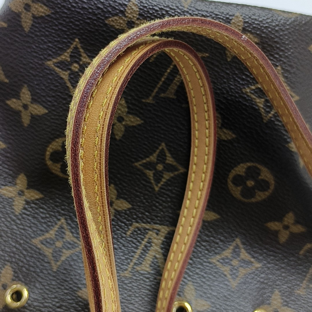 NÉONOÉ Nano Monogram Coated Canvas Brown
