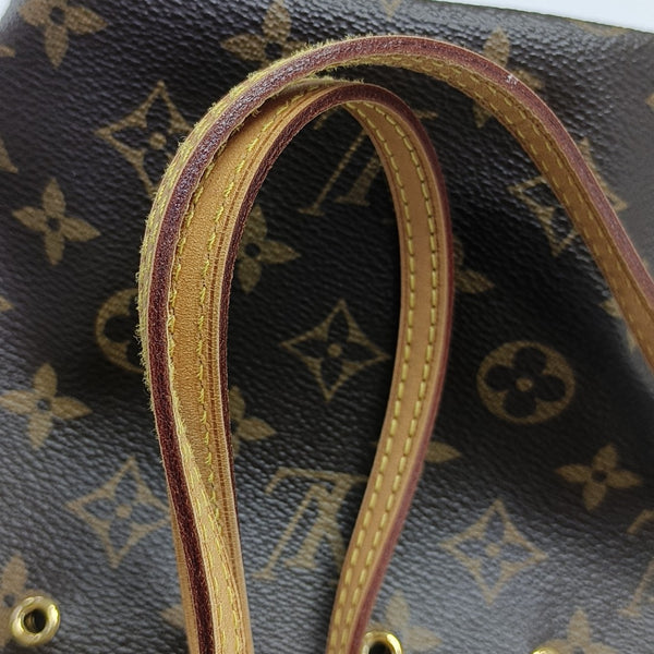 NÉONOÉ Nano Monogram Coated Canvas Brown