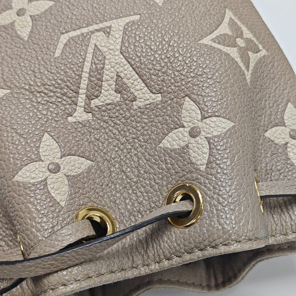 NOÉ Nano Monogram Calfskin Gray