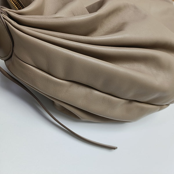 Calfskin Shoulder Bag Beige
