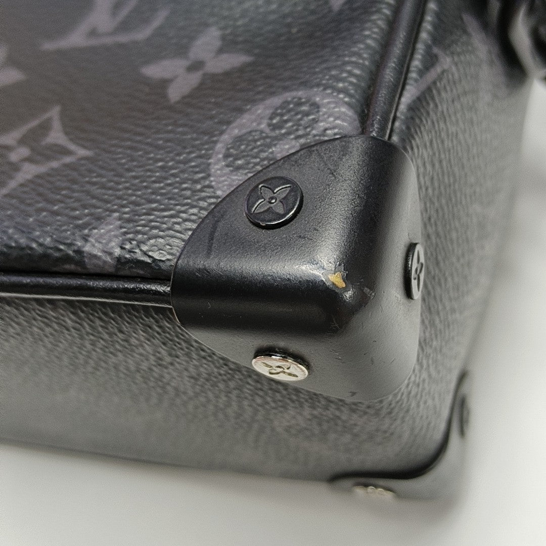 SOFT TRUNK Mini Monogram Coated Canvas Black