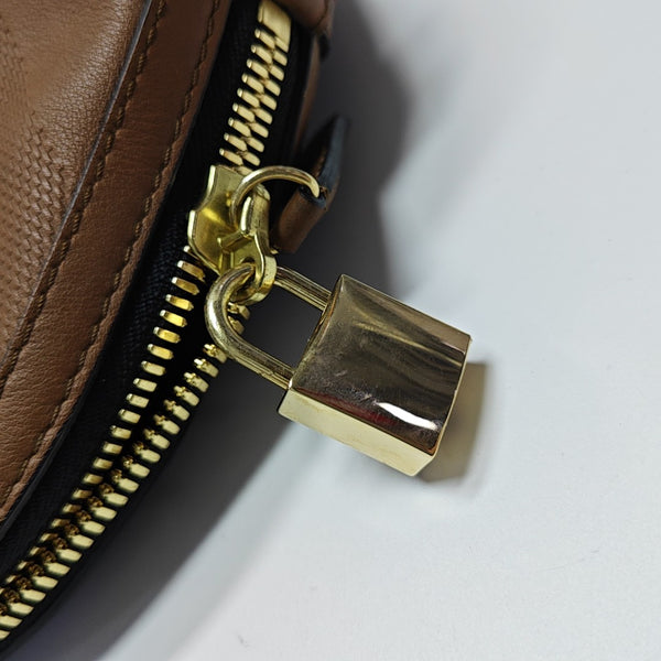 Calfskin Shoulder Bag Brown