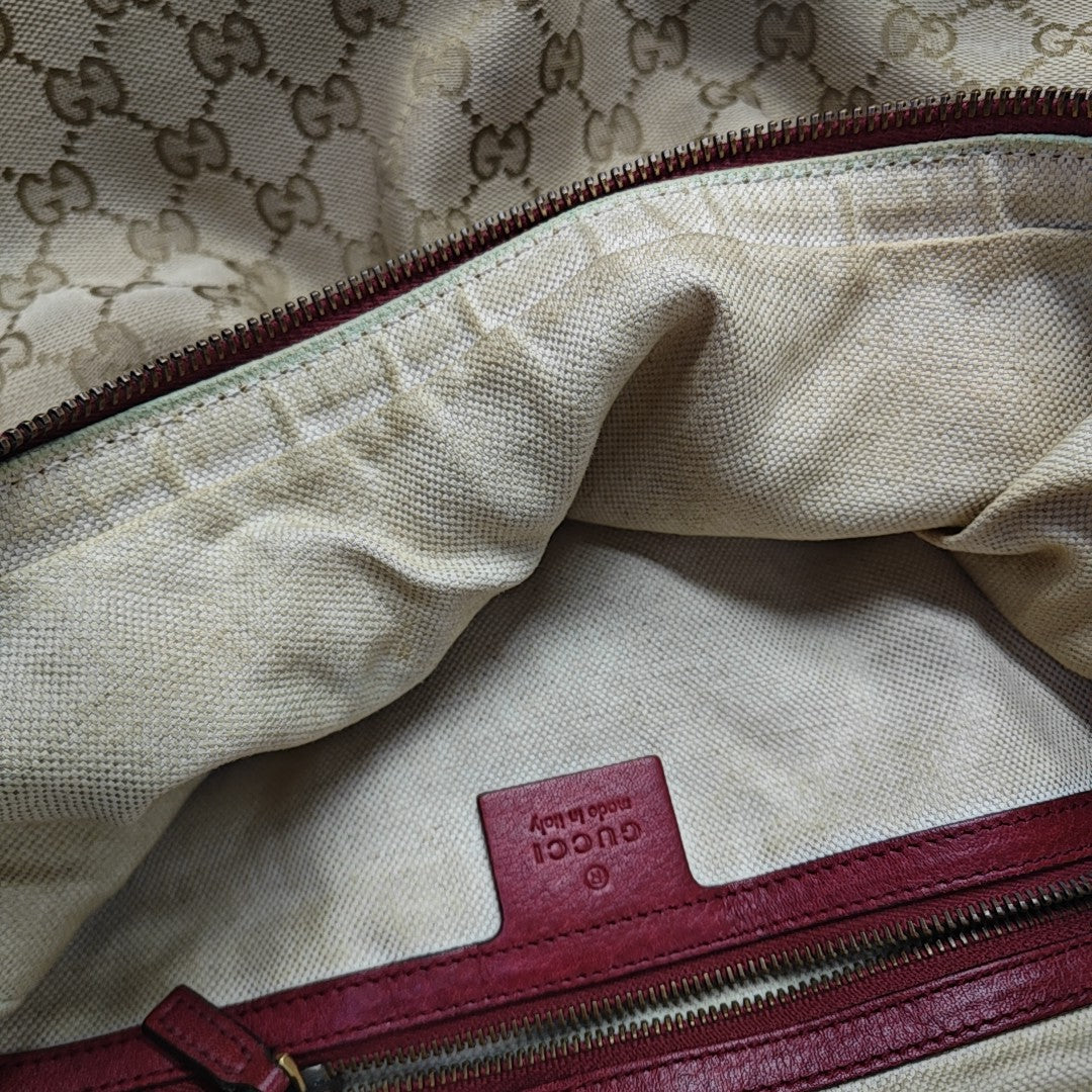 Monogram Canvas Shoulder Bag Beige