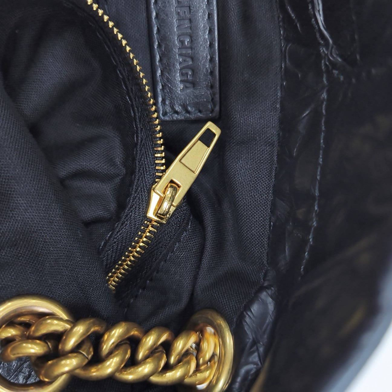 Calfskin Shoulder Bag Black