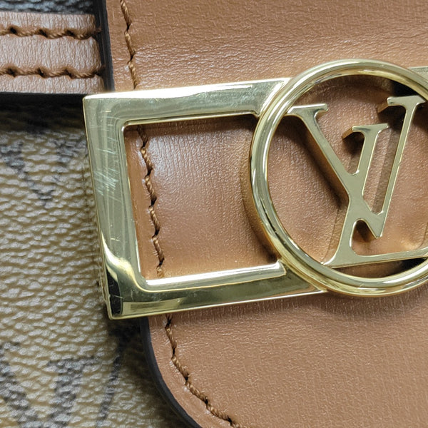 DAUPHINE Mini Monogram Coated Canvas Brown