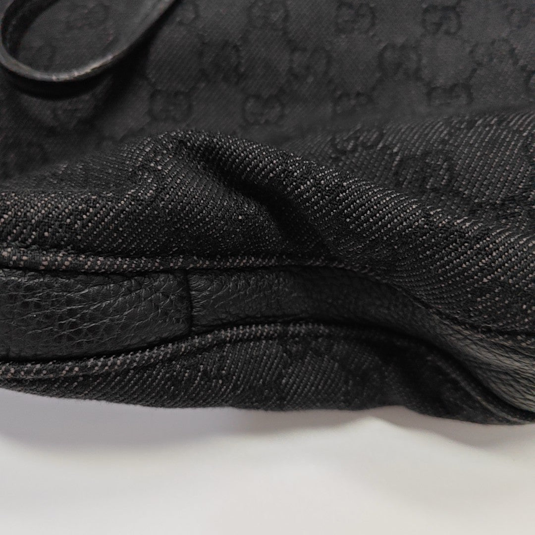 Monogram Canvas Tote Bag Black