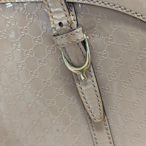 Monogram Patent Leather Shoulder Bag Pink