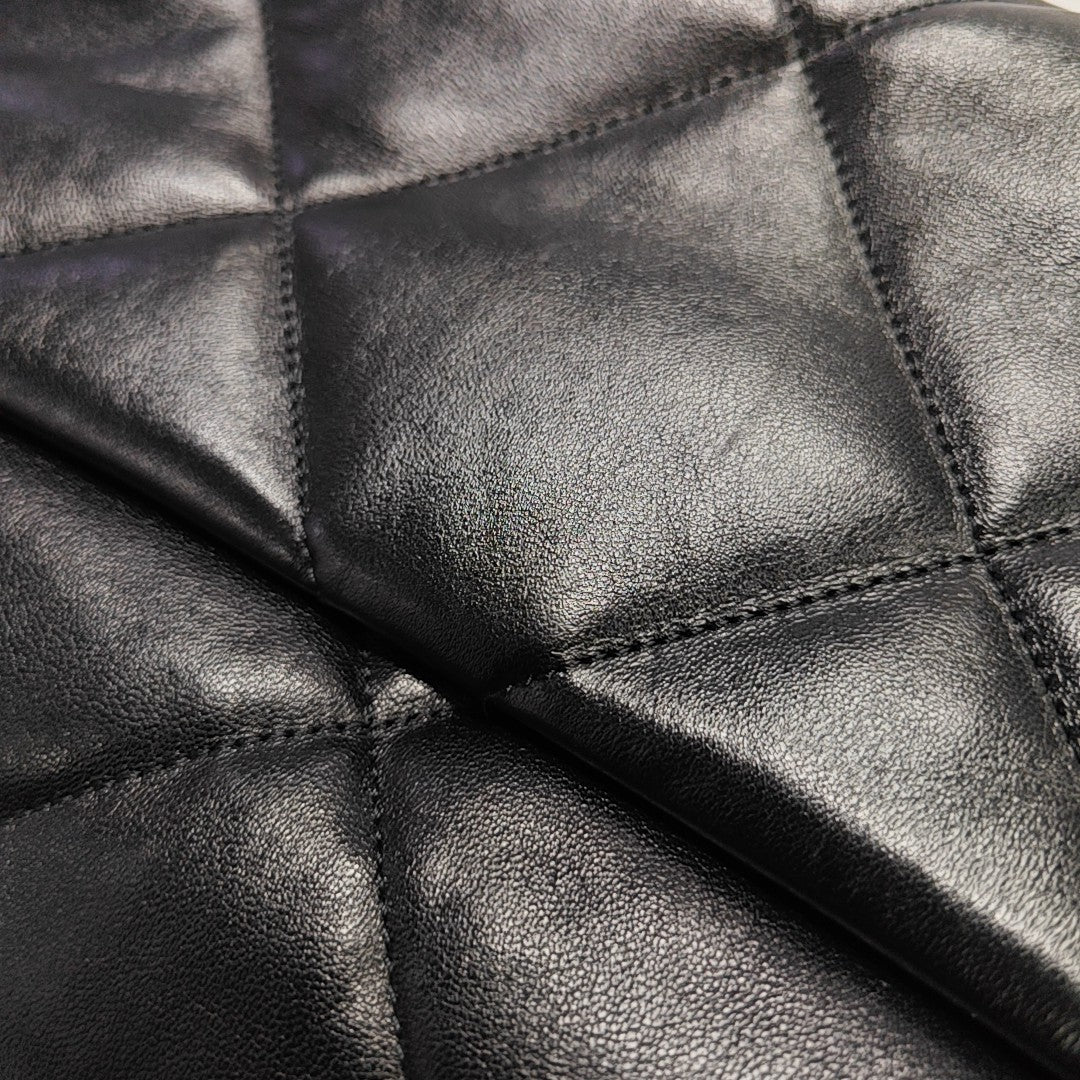 CHANEL 19 Large Quilted Lambskin Black