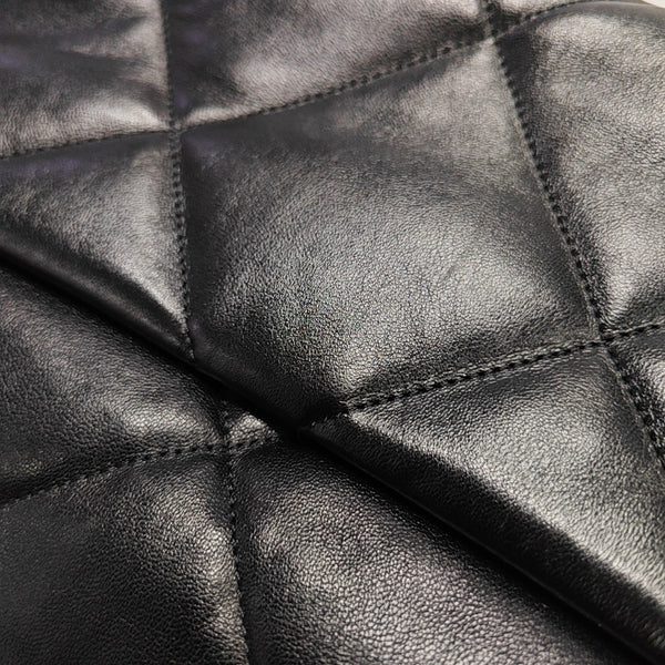 CHANEL 19 Large Quilted Lambskin Black