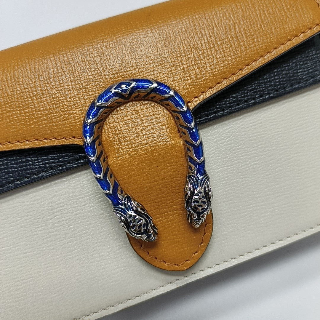 Dionysus Super Mini Calfskin White