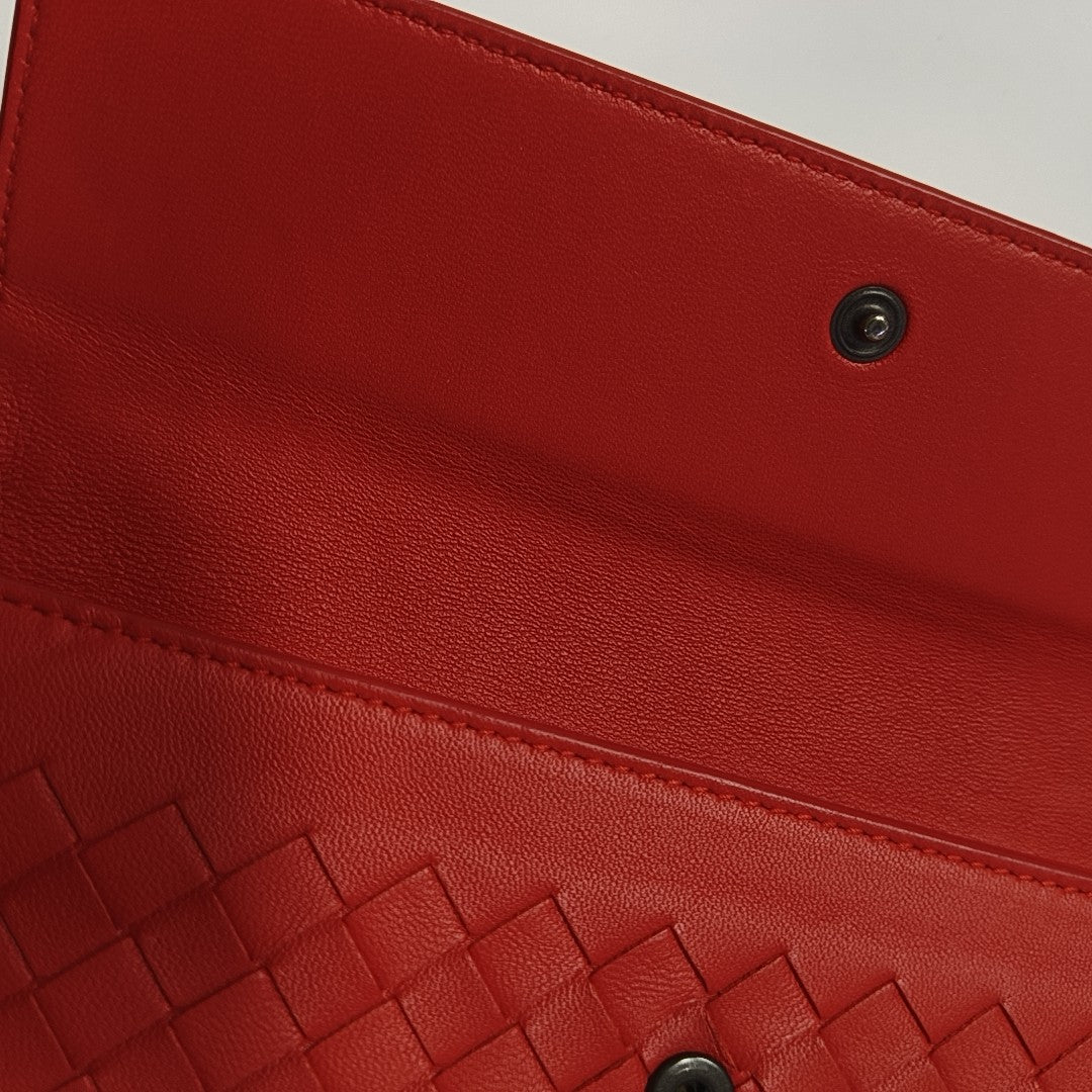Lambskin Clutch Red