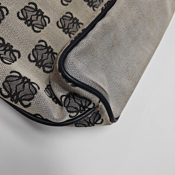 Monogram Canvas Tote Bag Gray