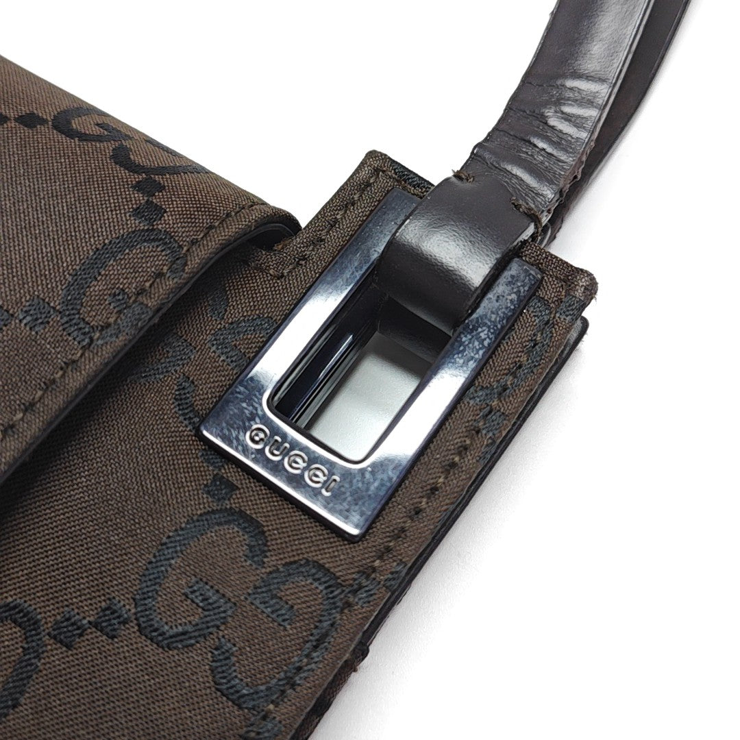 Monogram Canvas Tote Bag Brown