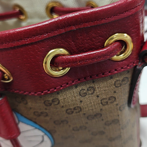 Doraemon X Gucci Mini Monogram Coated Canvas Multicolor