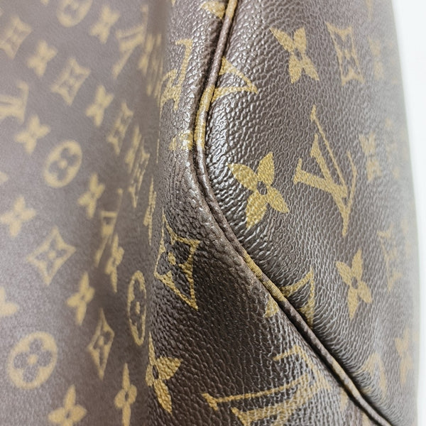 NEVERFULL MM Monogram Coated Canvas Brown