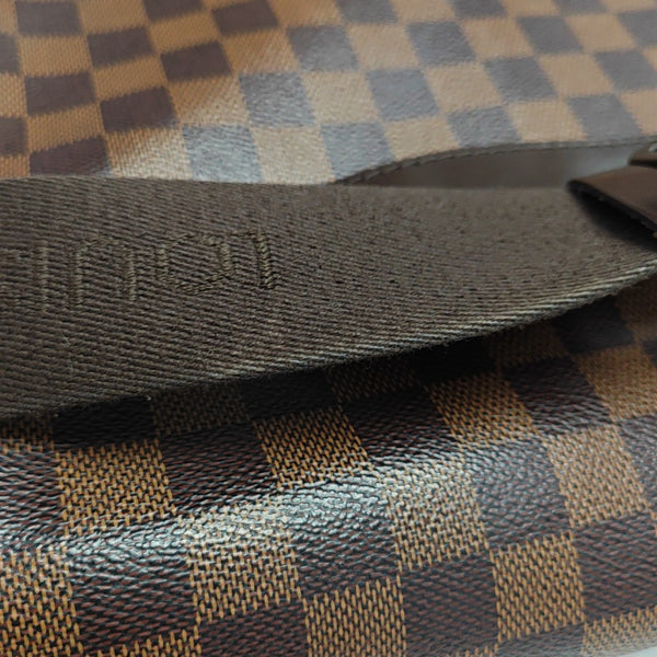 SHELTON MM Damier Ebene Coated Canvas Brown