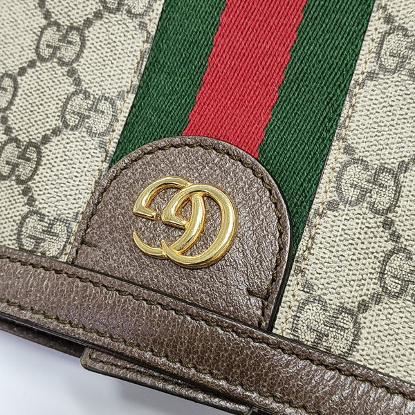 Monogram Coated Canvas Tote Bag Brown
