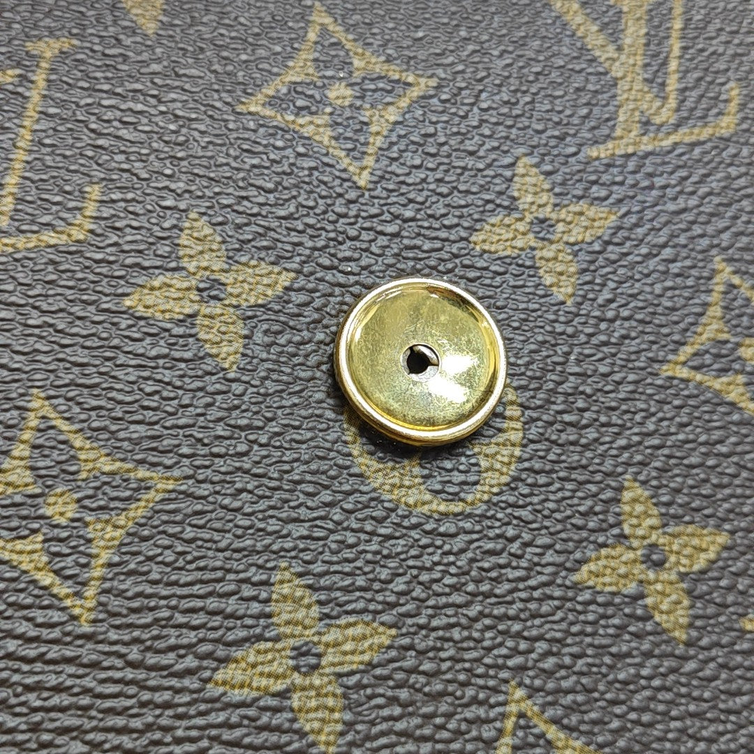 DAME GM Monogram Coated Canvas Brown