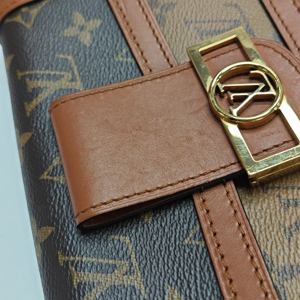 DAUPHINE Monogram Coated Canvas Brown