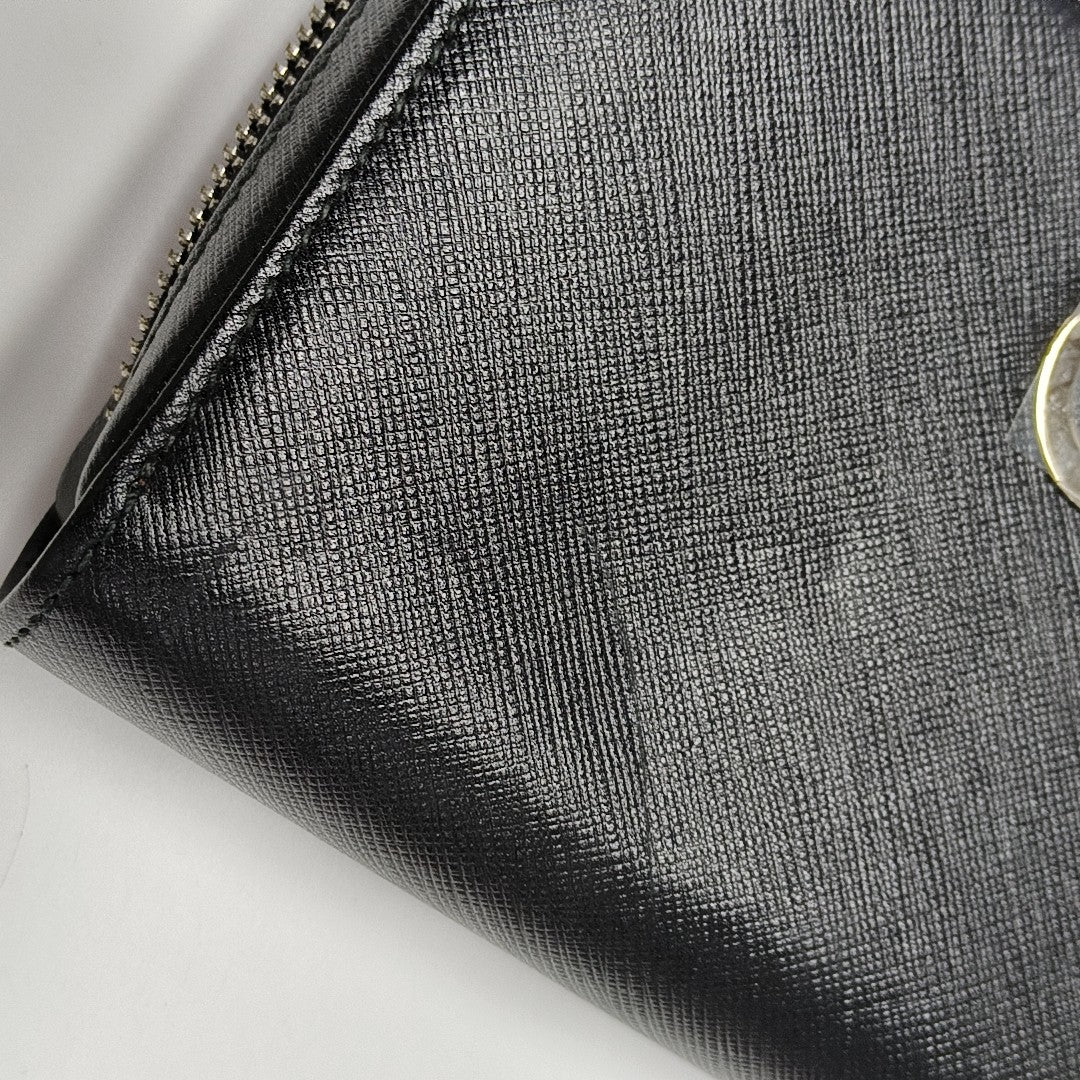 Gancini Calfskin Black Wallet