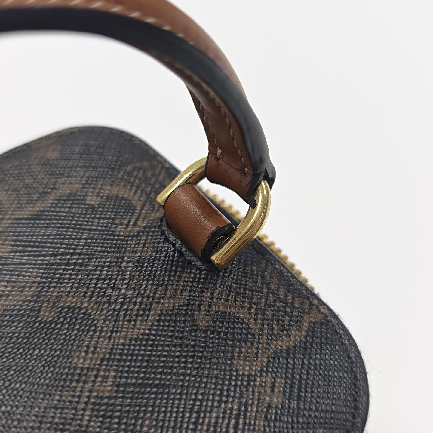 Coated Canvas Shoulder Bag Black
