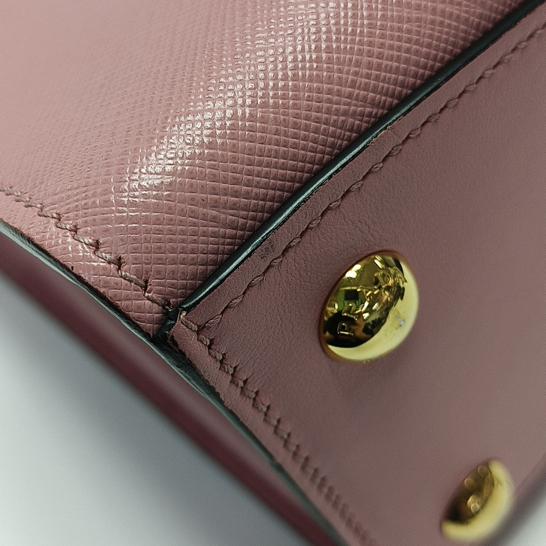 Bibliothèque Saffiano Calfskin Pink
