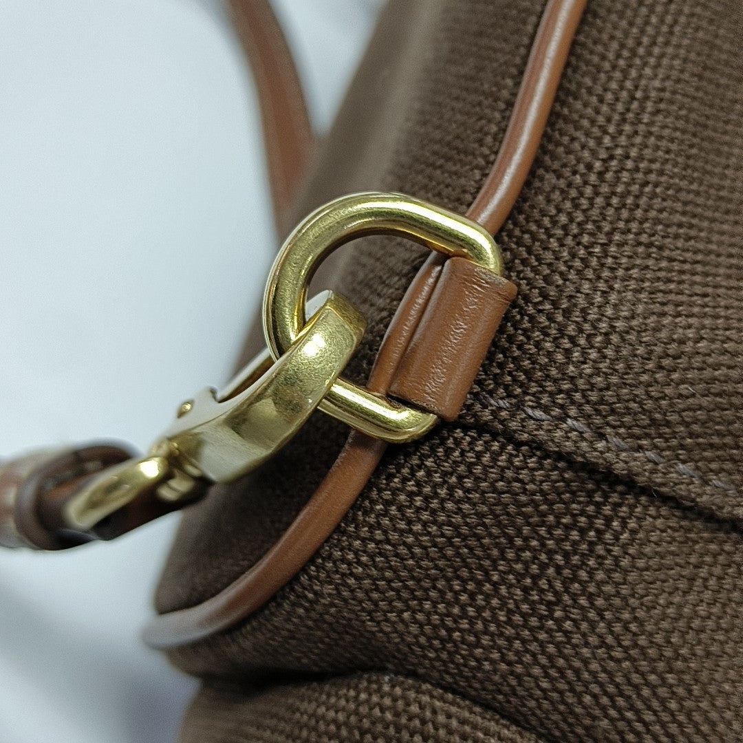 Fabric Backpack Brown