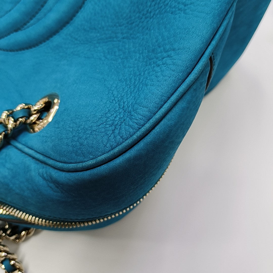 Soho Quilted Calfskin Blue