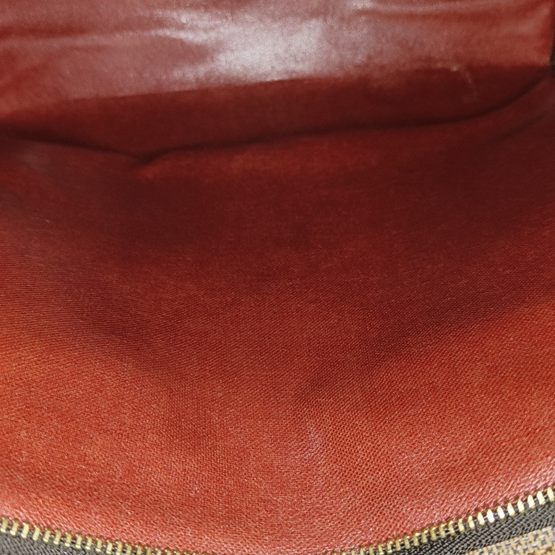 TOILET POCKET 26 Damier Ebene Coated Canvas Brown