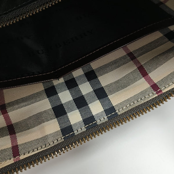 Calfskin Top Handle Bag Brown