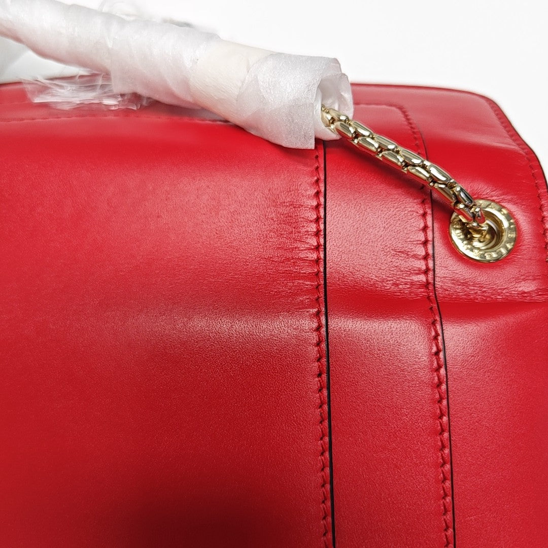 SERPENTI FOREVER Small Calfskin Red